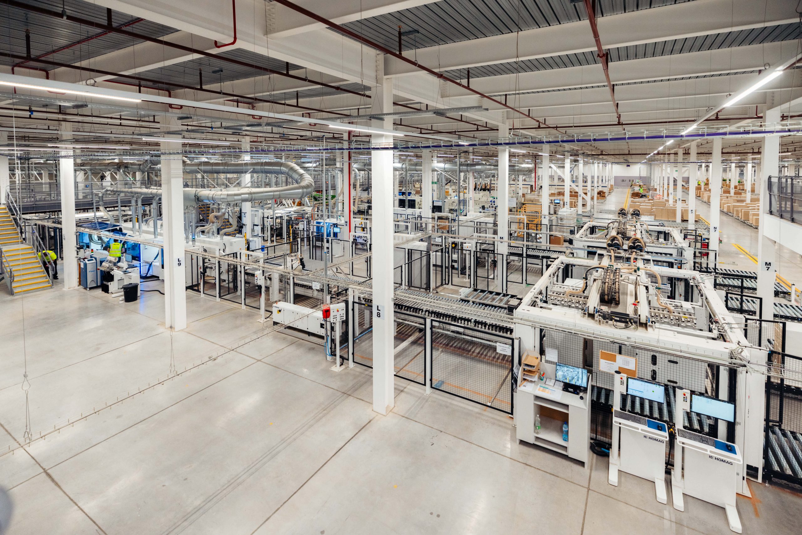 Machinery inside Parrott Street factory.